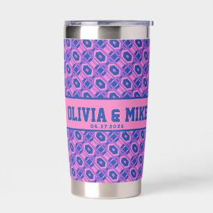 Elegant Vintage Custom Drinkware For Wedding Favor Insulated Tumbler