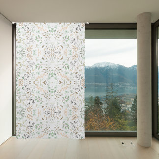 Elegant Vintage Damask Pattern Window Curtain