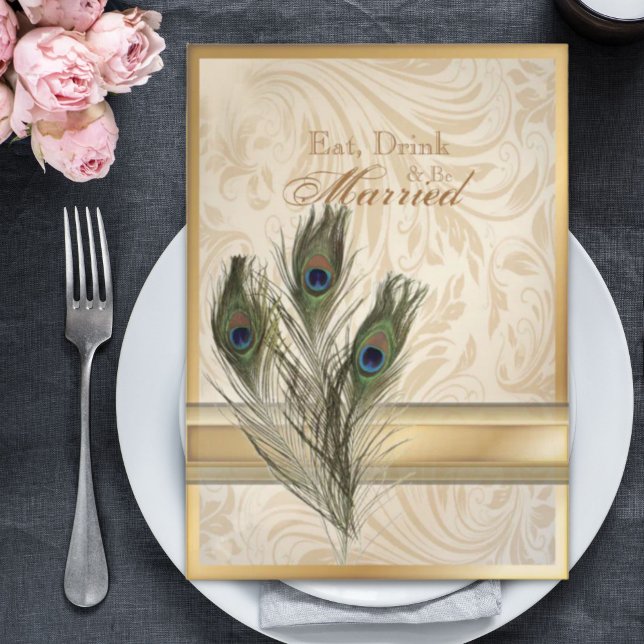 elegant vintage damask peacock rehearsal dinner invitation (elegant vintage damask peacock rehearsal dinner invitation)