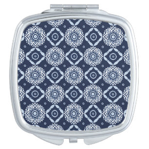 Elegant Vintage Decorative Floral Pattern Compact Mirror