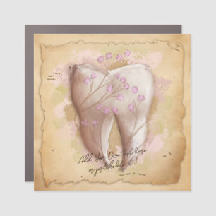 Elegant Vintage Dentist Dental Assistant Gift Car Magnet