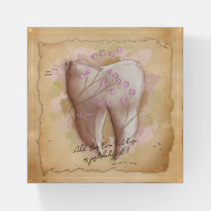 Elegant Vintage Dentist Dental Assistant Gift Paperweight