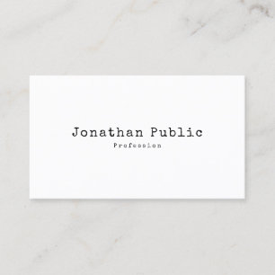 Elegant Vintage Design Simple Plain Retro Trendy Business Card