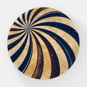 Elegant vintage desk decor, vortex spiral paperweight