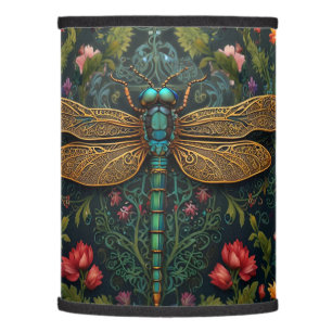 Elegant Vintage dragonfly art boho botanical  Lamp Shade