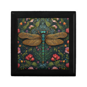 Elegant Vintage dragonfly boho botanical  Gift Box