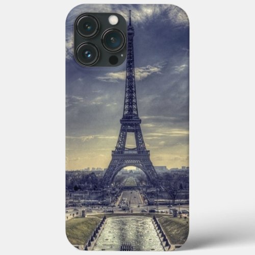 Elegant Vintage Eiffel Tower Paris France Photo iPhone 13 Pro Max Case