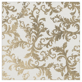damask fabric faux elegant floral gold