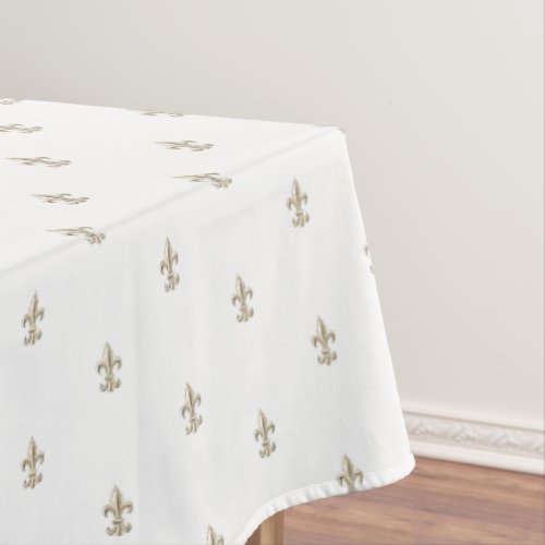 Elegant Vintage Fleur de Lis French   Tablecloth