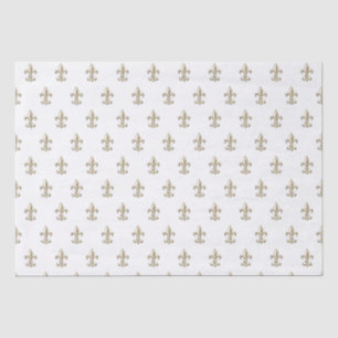 Elegant Vintage Fleur de Lis Tissue Paper