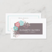 elegant vintage Floral business card (Front/Back)