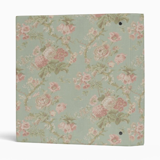 Elegant VIntage Floral Cottage Rose Binder