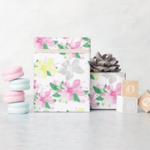 Elegant Vintage Floral Orchid Pastel Wrapping Paper