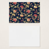 Elegant Vintage Floral Pattern Template Chubby (Front & Back)