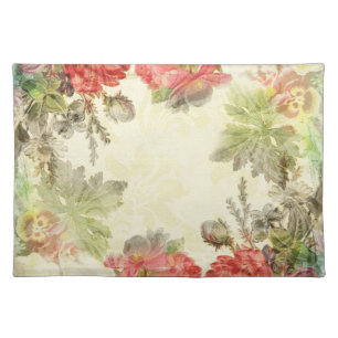 Elegant Vintage Floral Placemat