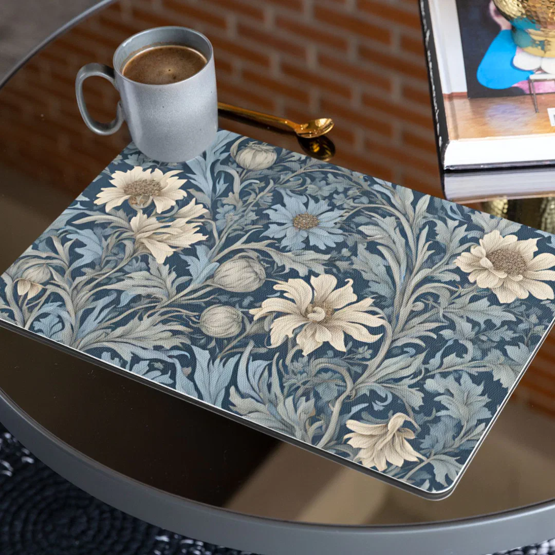 Elegant Vintage Floral Retirement Gifts for Mom Cloth Placemat (Elegant Vintage Floral Retirement Gifts for Mom)