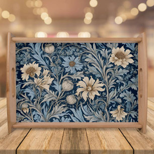 Elegant Vintage Floral Retirement Gifts for Mom Serving Tray