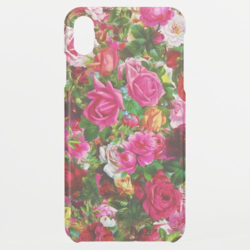 Elegant Vintage Floral Rose Garden Blossom iPhone XS Max Case