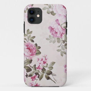 Elegant Vintage Floral Rose iPhone Case