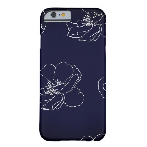 Elegant vintage floral roses tough barely there iPhone 6 case
