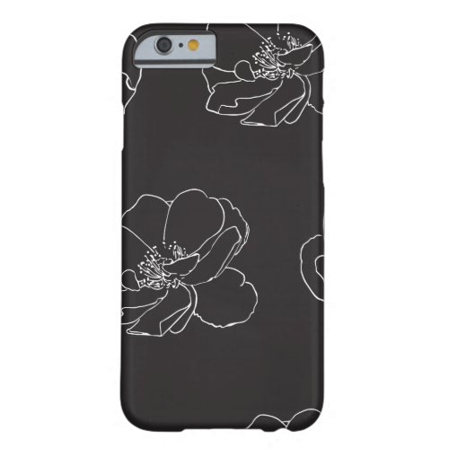 Elegant vintage floral roses tough barely there iPhone 6 case