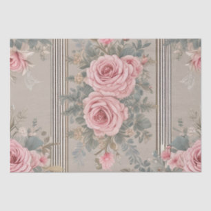 Elegant Vintage Floral Shabby Chic Tissue Paper