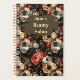 Elegant Vintage Floral Small Business Planner
