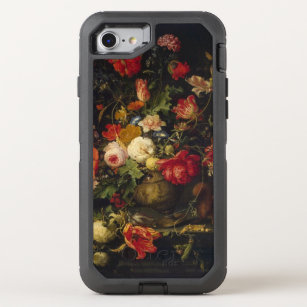 Elegant Vintage Floral Vase OtterBox Defender iPhone SE/8/7 Case