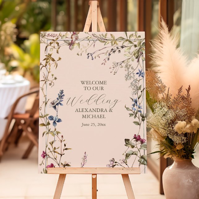 Elegant Vintage Floral Wedding Foam Board (Creator Uploaded)