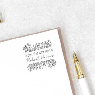 Elegant Vintage Flowers From The Library Of Self-inking Stamp