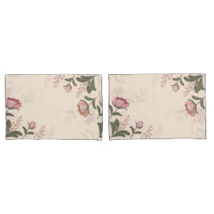 Elegant Vintage Flowers Pillow Case