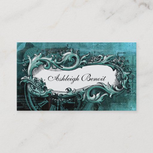 Customizable Elegant Vintage Frame Steampunk Business Card