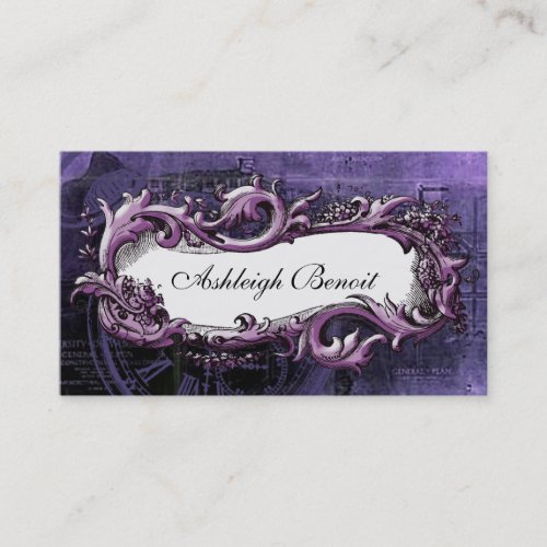 Elegant Vintage Frame Steampunk Business Card