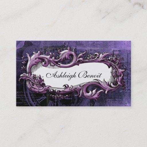 Customizable Elegant Vintage Frame Steampunk Business Card