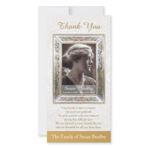 Elegant Vintage Frame Sympathy Thank You