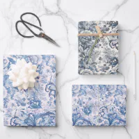 FLORAL TOILE Print Design 24 Gift WRAPPING Paper Choose Length
