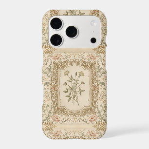 Elegant Vintage French Engraved Floral  Pattern iPhone 17 Pro Case