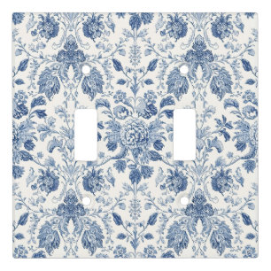 Elegant Vintage French Engraved Floral  Pattern Light Switch Cover