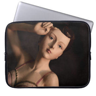 Elegant Vintage Glamour Girl Mannequin Sissy Girly Laptop Sleeve Elegant Vintage Glamour Girl Mannequin Sissy Girly Laptop Sleeve