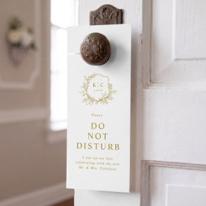 Elegant Vintage Gold Wedding Guest Hotel Bags Door Hanger