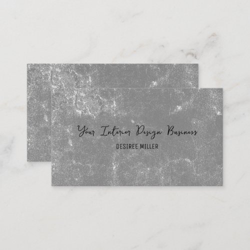 Elegant Vintage Gray Black And White Texture Business Card