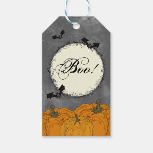 Elegant Vintage Halloween Gift Tags
