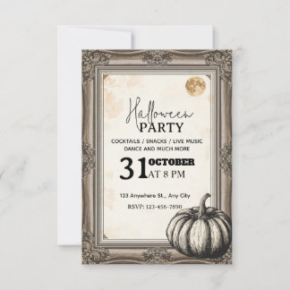 Elegant Vintage Halloween Party Invitation – Edita