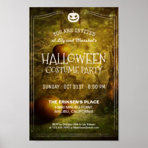 Elegant Vintage Halloween Party Poster