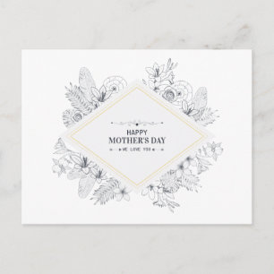 Elegant Vintage Happy Mother's Day   Postcard