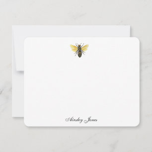 Elegant Vintage Honey Bee Notes