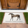 Elegant Vintage Horse Equestrian Barn Doormat