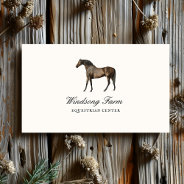 Elegant Vintage Horse Equestrian Business Card at Zazzle