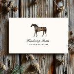 Elegant Vintage Horse Equestrian Business Card<br><div class="desc">Elegant Vintage Horse Equestrian Business Card for an equestrian center,  seller of sport horses,  horse trainer,  saddle fitter,  farrier or any other equestrian business.</div>