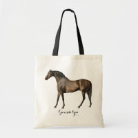 Elegant Vintage Horse Equestrian Custom Name